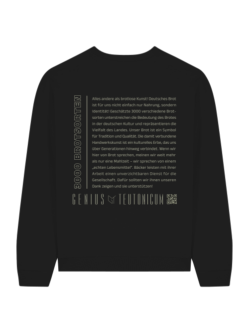 3000 BROTSORTEN - SWEATSHIRT - SCHWARZ & TIEFBLAU
