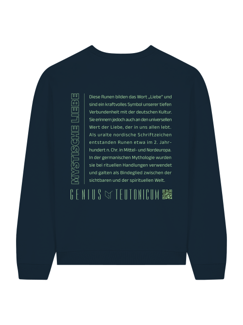 MYSTISCHE LIEBE - SWEATSHIRT - SCHWARZ & TIEFBLAU