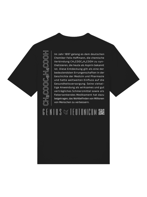 ASPIRIN - T-SHIRT - SCHWARZ & TIEFBLAU