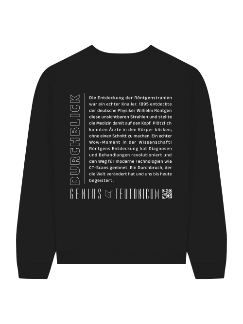 DURCHBLICK - SWEATSHIRT - SCHWARZ & TIEFBLAU