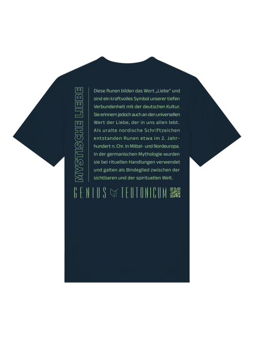 MYSTISCHE LIEBE - T-SHIRT - SCHWARZ & TIEFBLAU