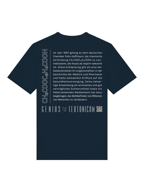ASPIRIN - T-SHIRT - SCHWARZ & TIEFBLAU