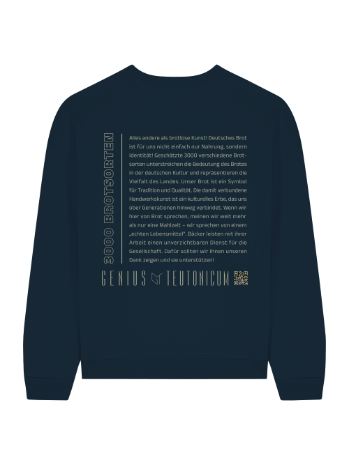 3000 BROTSORTEN - SWEATSHIRT - SCHWARZ & TIEFBLAU