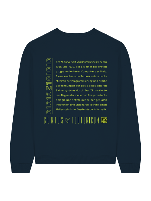 Z1 - SWEATSHIRT - SCHWARZ & TIEFBLAU
