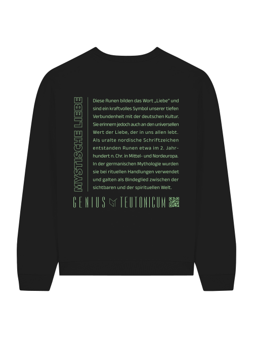 MYSTISCHE LIEBE - SWEATSHIRT - SCHWARZ & TIEFBLAU