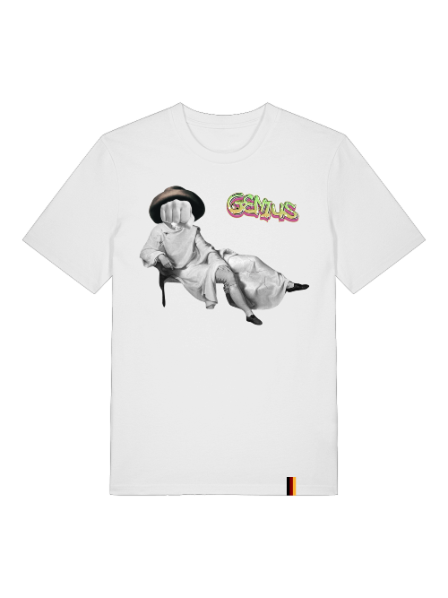 GOETHES FAUST - T-SHIRT - ECO, GRAUMELIERT, WEIß