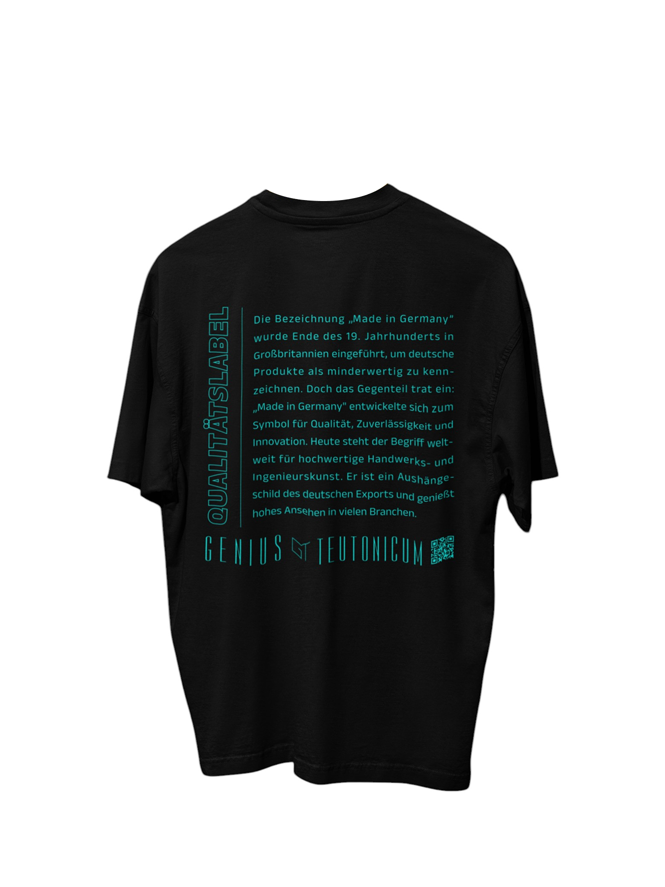 QUALITÄTSLABEL - OVERSIZE - SCHWARZ