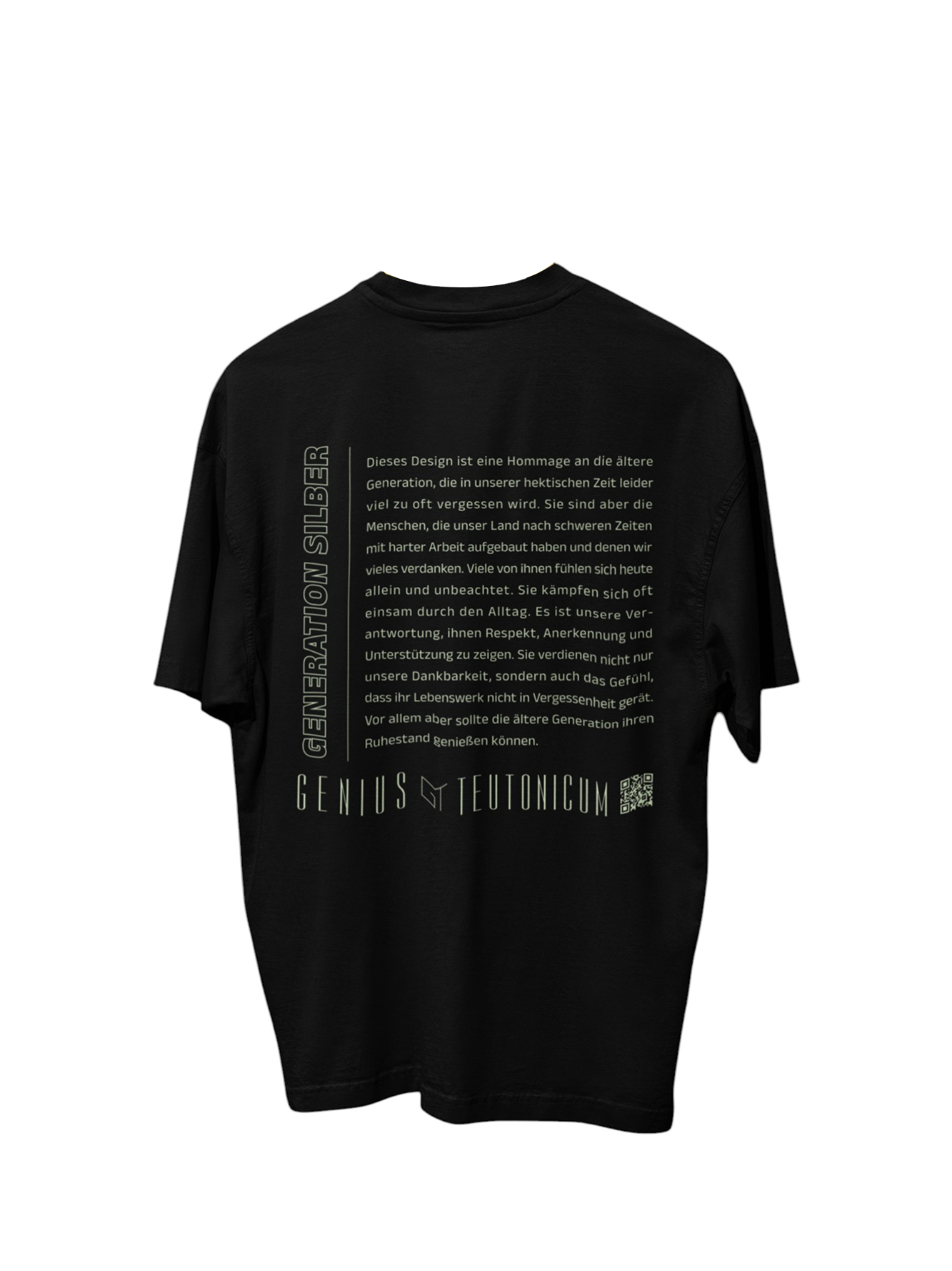 GENERATION SILBER - OVERSIZE - SCHWARZ