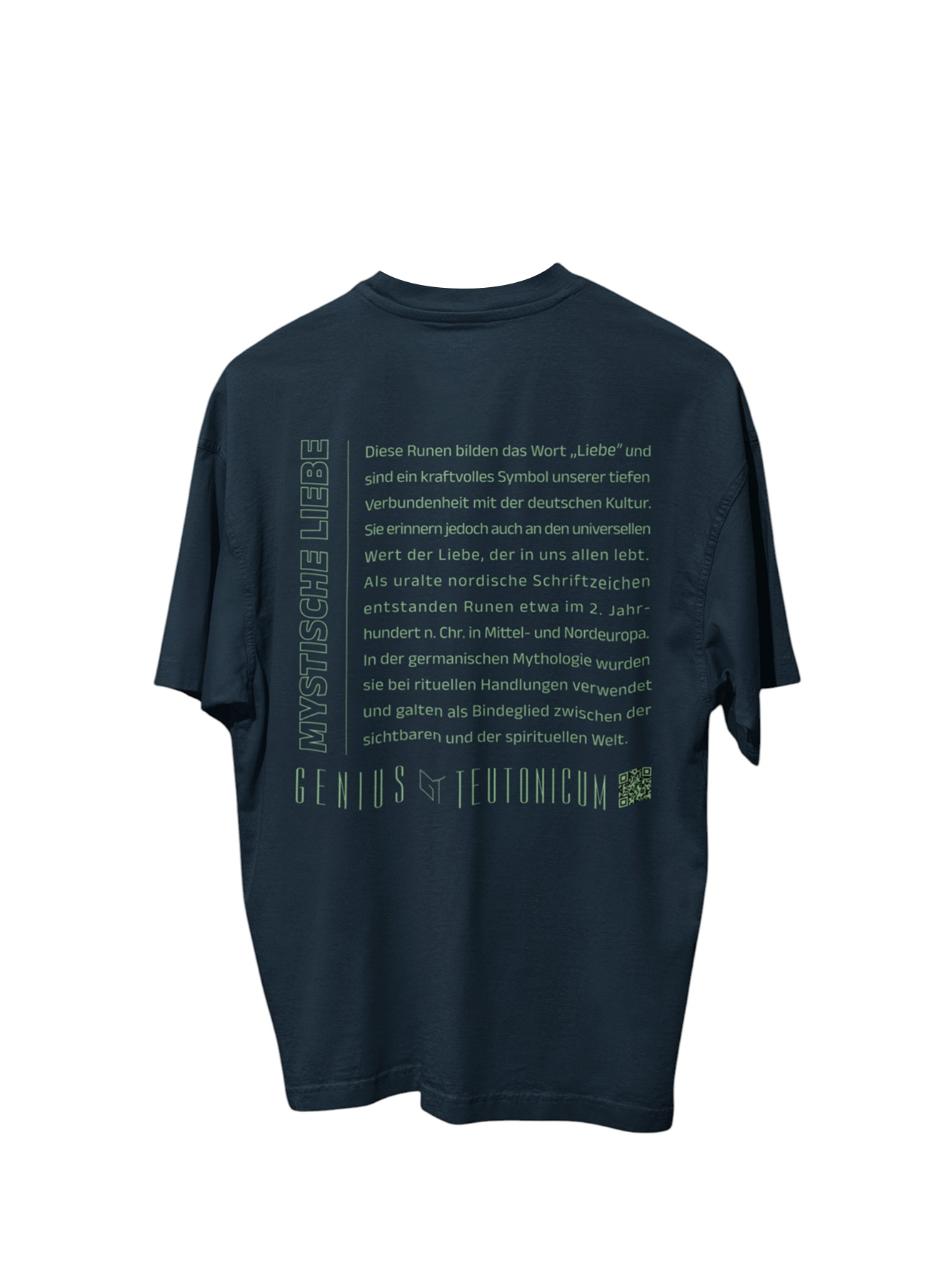 MYSTISCHE LIEBE - OVERSIZE - SCHWARZ & TIEFBLAU