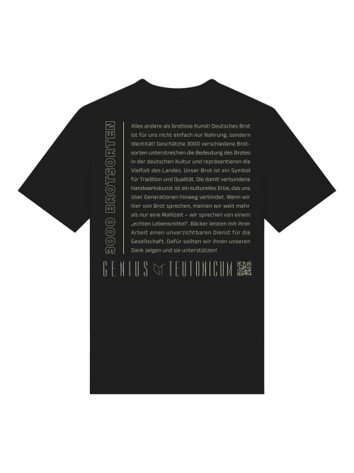 3000 BROTSORTEN - T-SHIRT - SCHWARZ