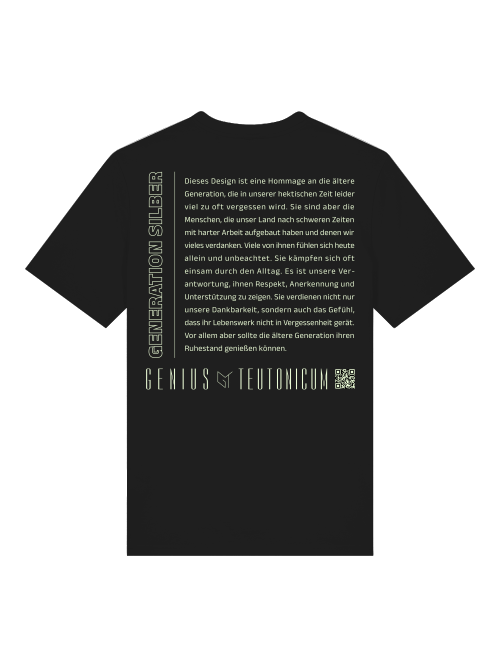 GENERATION SILBER - T-SHIRT - SCHWARZ