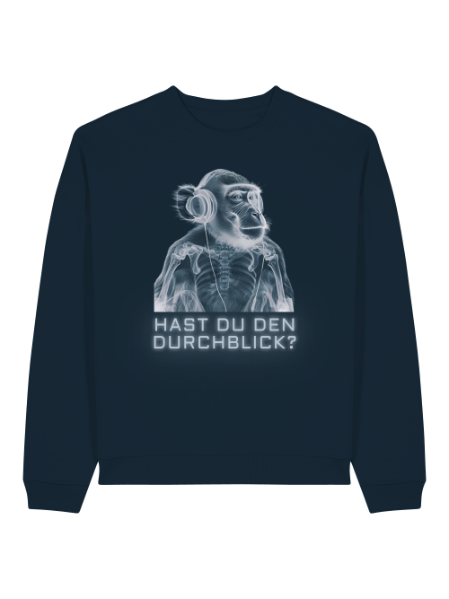 DURCHBLICK - SWEATSHIRT - SCHWARZ & TIEFBLAU
