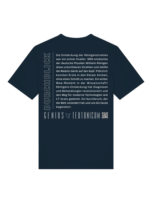 DURCHBLICK - T-SHIRT - SCHWARZ & TIEFBLAU