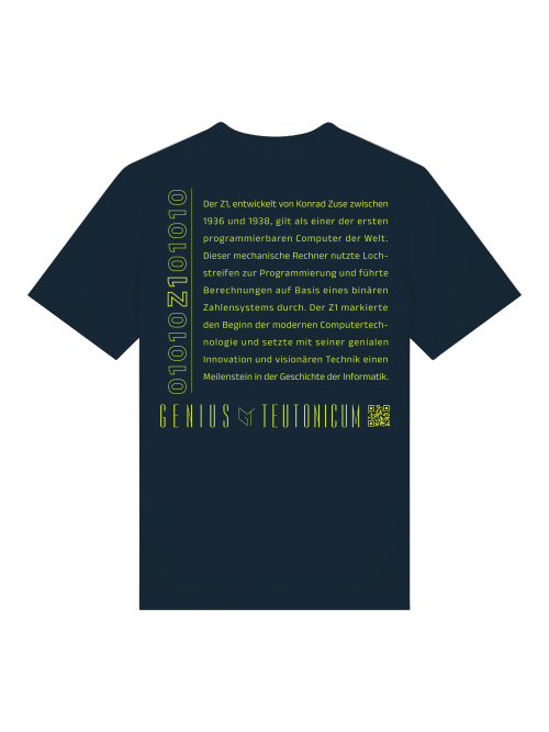 Z1 - T-SHIRT - SCHWARZ & TIEFBLAU