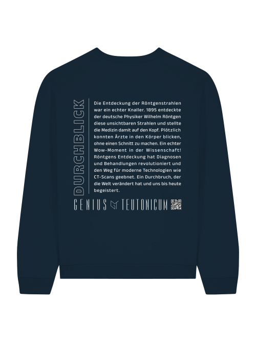 DURCHBLICK - SWEATSHIRT - SCHWARZ & TIEFBLAU
