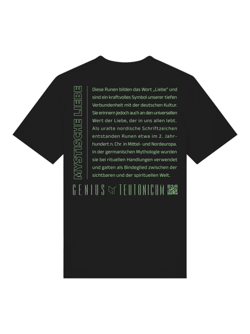 MYSTISCHE LIEBE - T-SHIRT - SCHWARZ & TIEFBLAU
