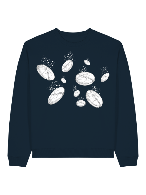 ASPIRIN - SWEATSHIRT - SCHWARZ & TIEFBLAU