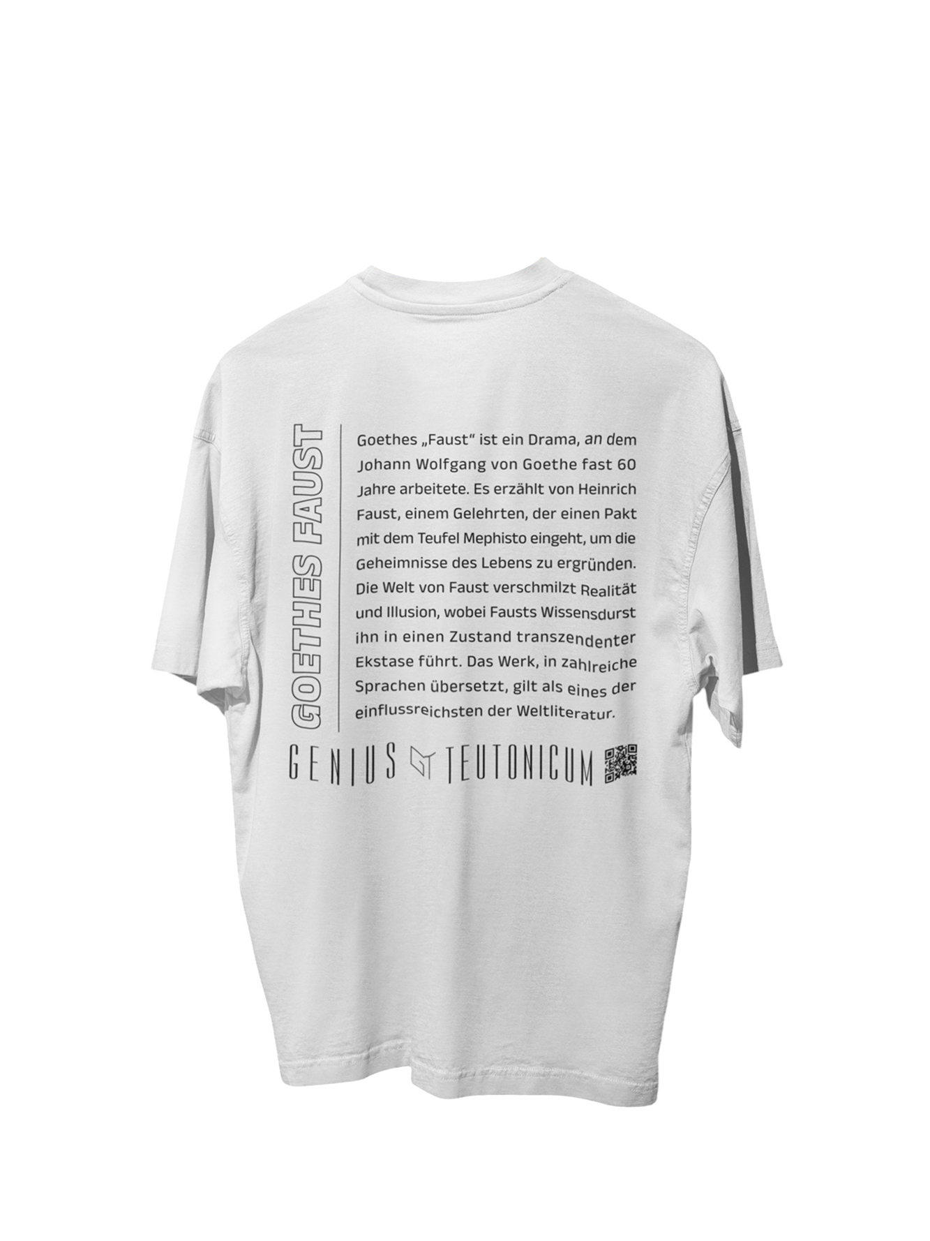 GOETHES FAUST - OVERSIZE - BEIGE & WEIß