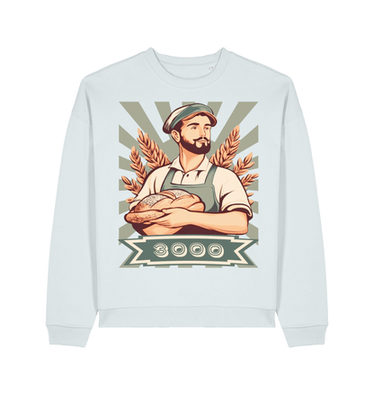 3000 Brotsorten Sweatshirt Eisblau – Vorderansicht – Genius Teutonicum