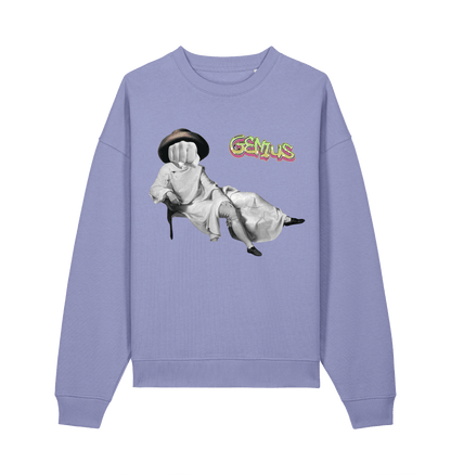 Goethes Faust Sweatshirt Lila – Vorderansicht – Genius Teutonicum