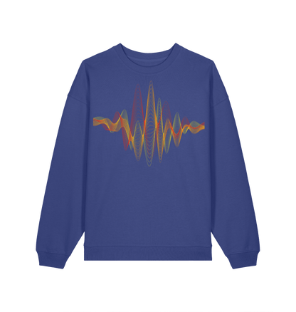 Musikrevolution Sweatshirt Rauchblau – Vorderansicht – Genius Teutonicum