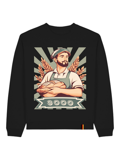 3000 BROTSORTEN - SWEATSHIRT - SCHWARZ & TIEFBLAU