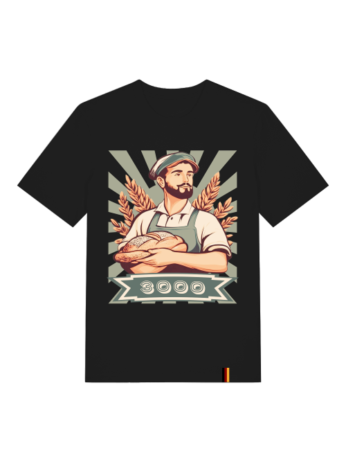 3000 BROTSORTEN - T-SHIRT - SCHWARZ