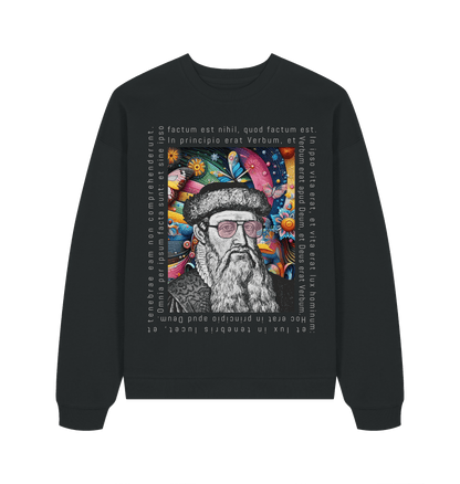 Jo Gutenberg Sweatshirt Schwarz – Vorderansicht – Genius Teutonicum