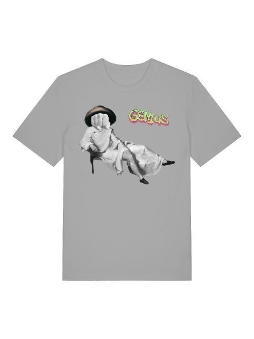 Goethes faust T-Shirt in Eco, Graumeliert, Weiß – 100% Bio-Baumwolle | Genius Teutonicum