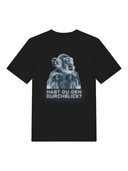 DURCHBLICK - T-SHIRT - SCHWARZ & TIEFBLAU