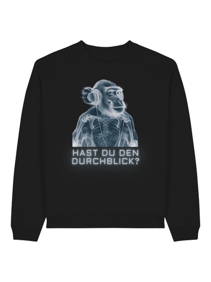 DURCHBLICK - SWEATSHIRT - SCHWARZ & TIEFBLAU