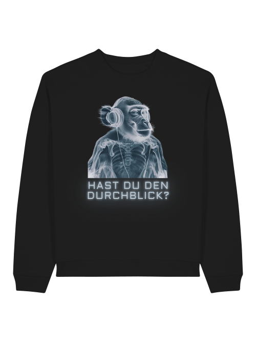 DURCHBLICK - SWEATSHIRT - SCHWARZ & TIEFBLAU