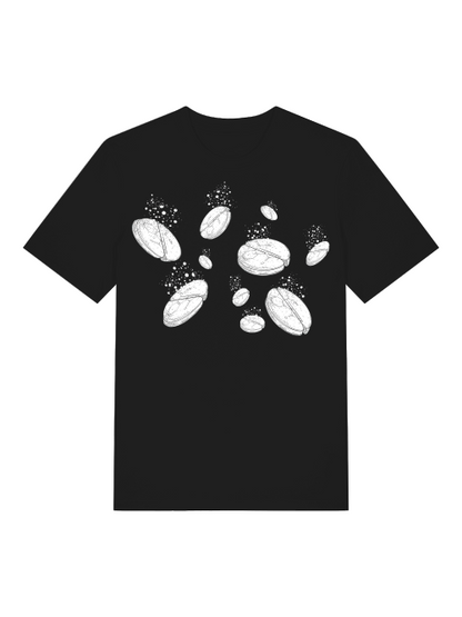 ASPIRIN - T-SHIRT - SCHWARZ & TIEFBLAU