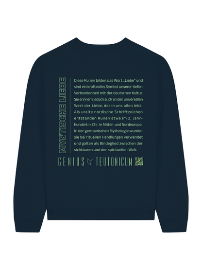 MYSTISCHE LIEBE - SWEATSHIRT - SCHWARZ & TIEFBLAU