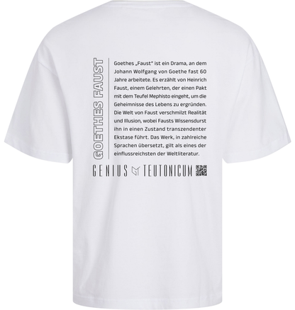 Goethes Faust Oversize T-Shirt Weiß – Rückansicht – Genius Teutonicum
