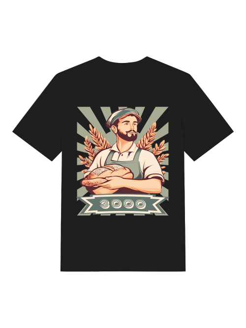3000 BROTSORTEN - T-SHIRT - SCHWARZ
