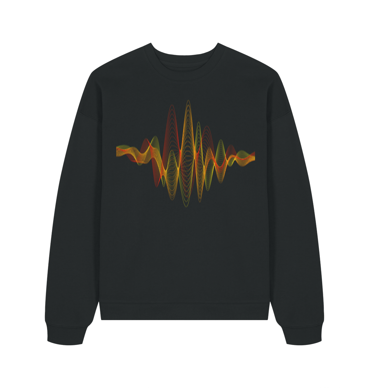 Musikrevolution Sweatshirt Schwarz – Vorderansicht – Genius Teutonicum