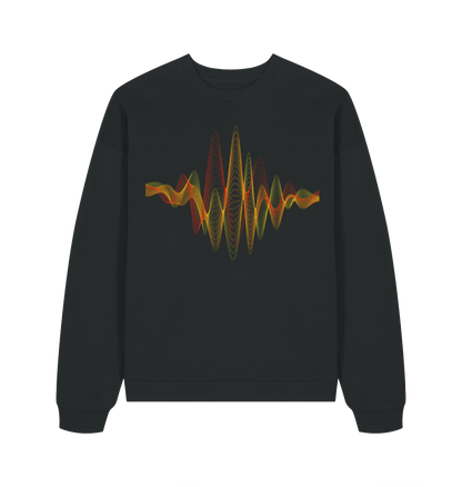 Musikrevolution Sweatshirt Schwarz – Vorderansicht – Genius Teutonicum