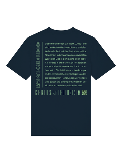 MYSTISCHE LIEBE - T-SHIRT - SCHWARZ & TIEFBLAU