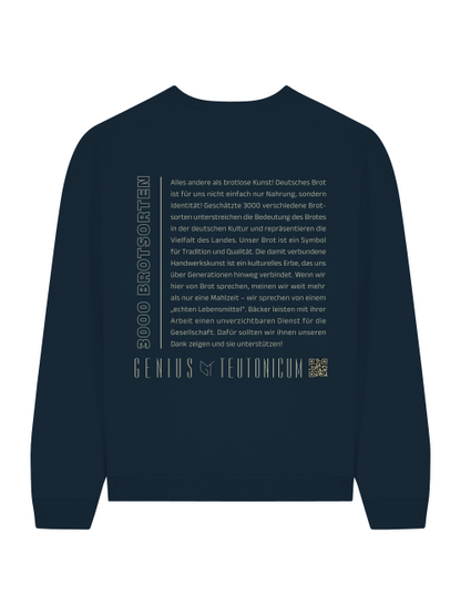 3000 BROTSORTEN - SWEATSHIRT - SCHWARZ & TIEFBLAU