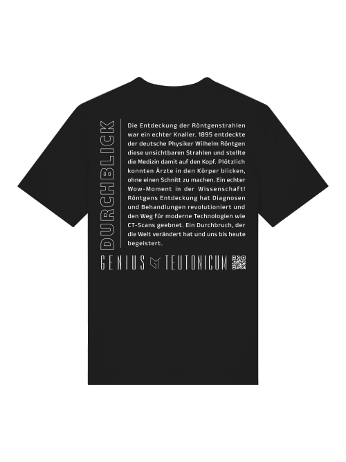DURCHBLICK - T-SHIRT - SCHWARZ & TIEFBLAU