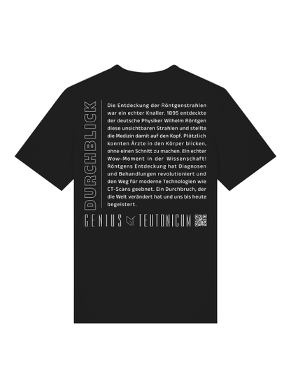 DURCHBLICK - T-SHIRT - SCHWARZ & TIEFBLAU