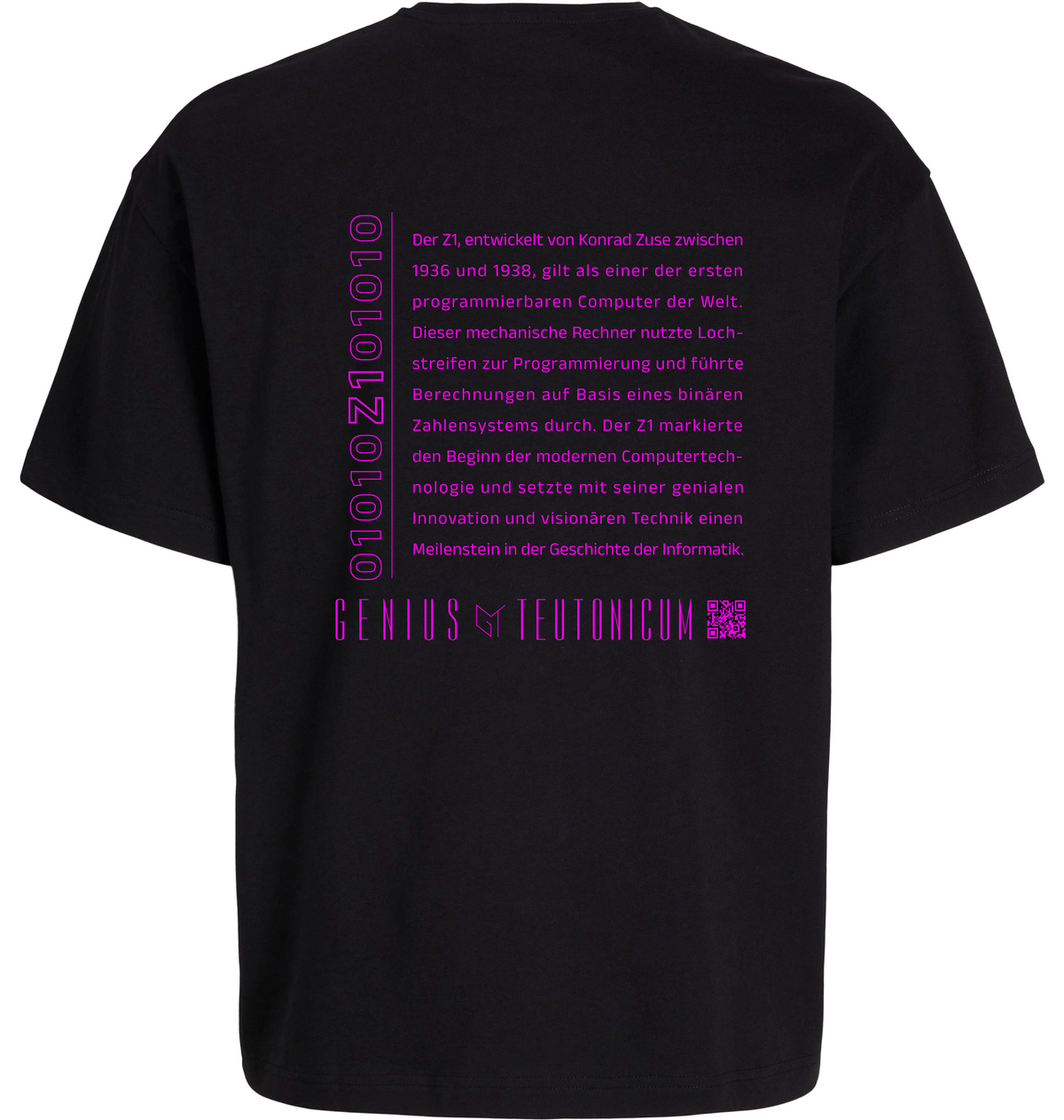 Z1 Oversize T-Shirt Schwarz – Rückansicht – Genius Teutonicum