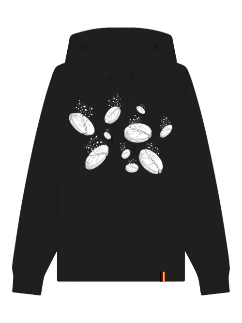 ASPIRIN  - HOODIE - SCHWARZ & TIEFBLAU