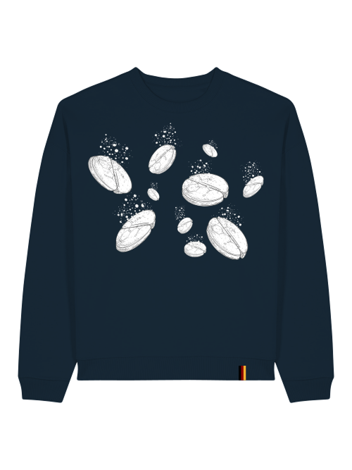 ASPIRIN  - SWEATSHIRT - SCHWARZ & TIEFBLAU