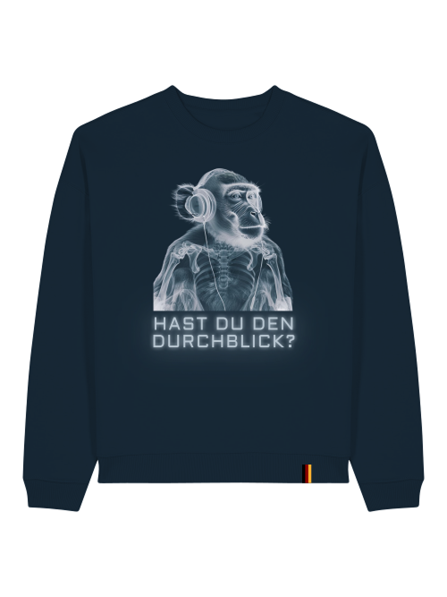 DURCHBLICK - SWEATSHIRT - SCHWARZ & TIEFBLAU