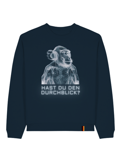 DURCHBLICK - SWEATSHIRT - SCHWARZ & TIEFBLAU