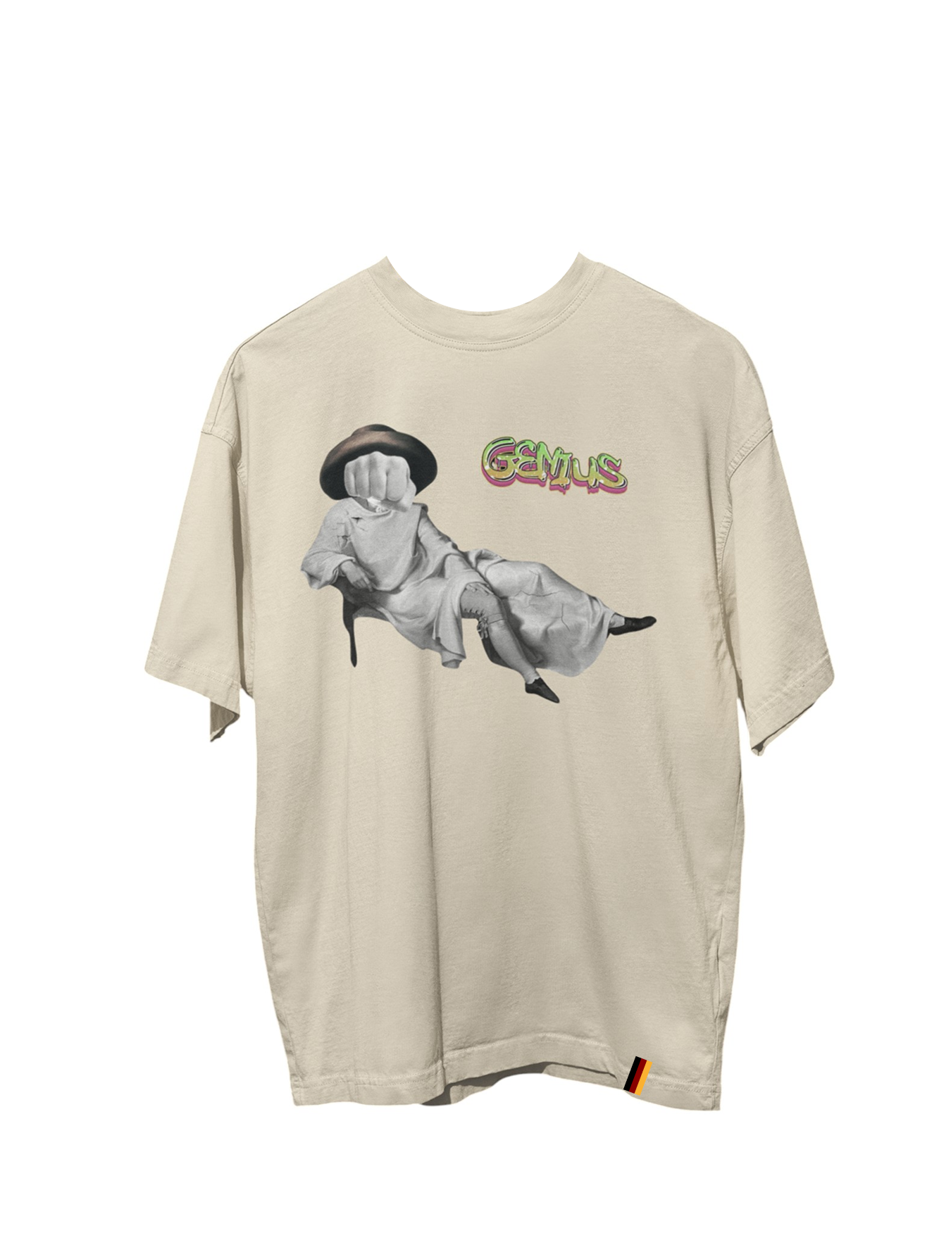 GOETHES FAUST - OVERSIZE - BEIGE & WEIß