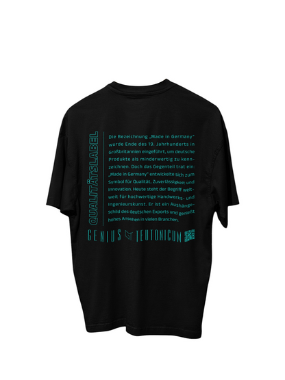 QUALITÄTSLABEL - OVERSIZE - SCHWARZ
