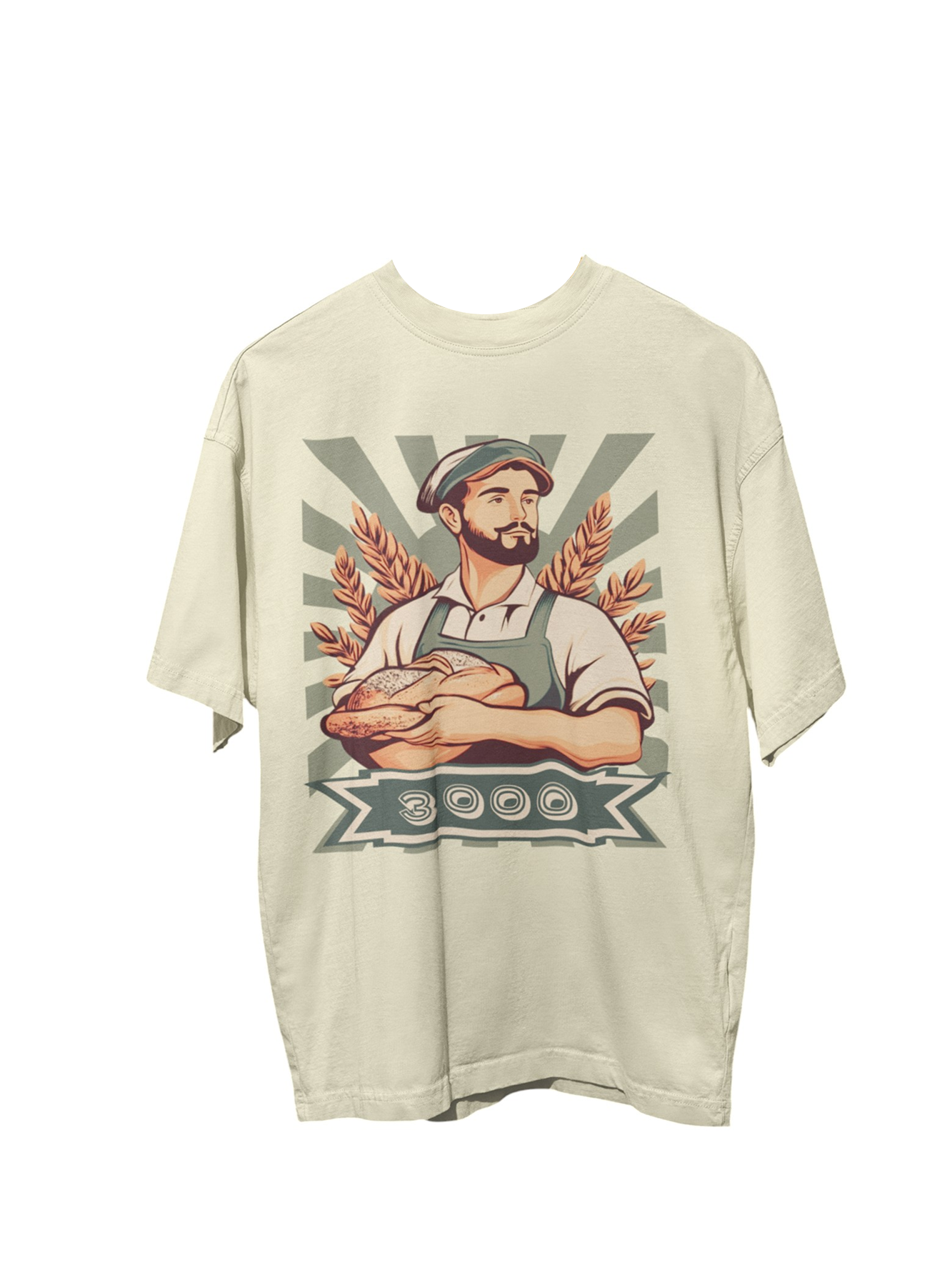 3000 BROTSORTEN - OVERSIZE - CREME